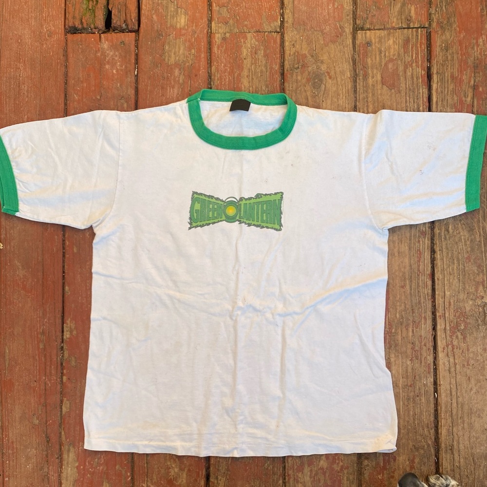 vintage 00s green lantern promo ringer tee